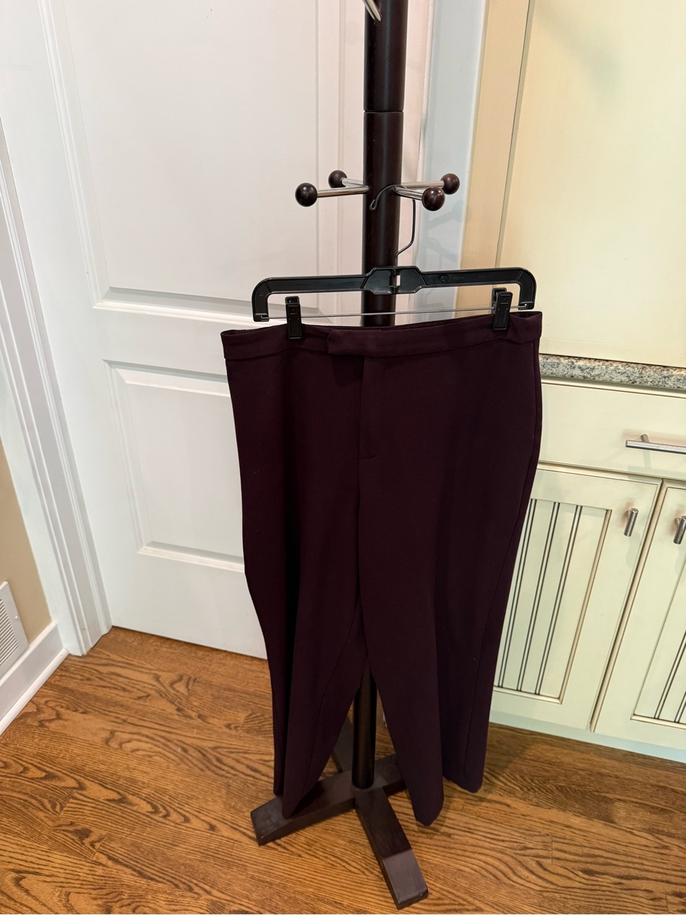 Women's Classic Dress Pants in Dark Plum